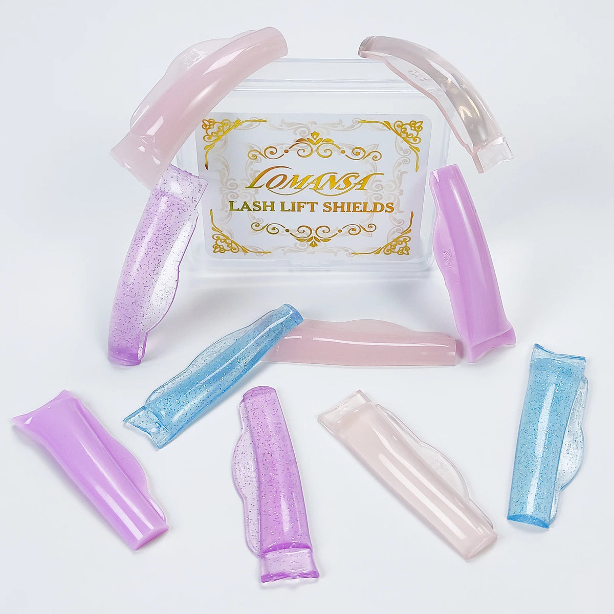 Lomansa 5 Pairs New C Curl Silicone Eyelash Perm Pads Sticky Lash Lift Pad Lifting 3D Eyelash Curler Accessories Makeup Tool