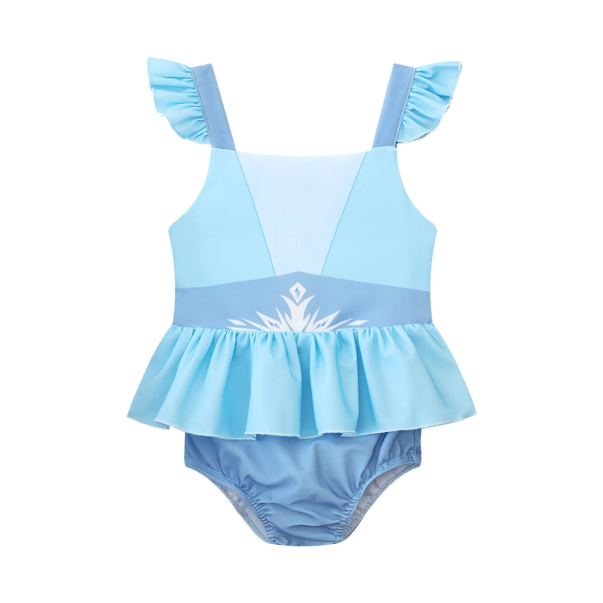 Fairy Tale Princess Swimsuit for Girls Elsa Anna Snow White Swimwear Belle Child Kids Toddler 2-8Y Bathing Suit with Skirt