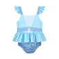 Fairy Tale Princess Swimsuit for Girls Elsa Anna Snow White Swimwear Belle Child Kids Toddler 2-8Y Bathing Suit with Skirt
