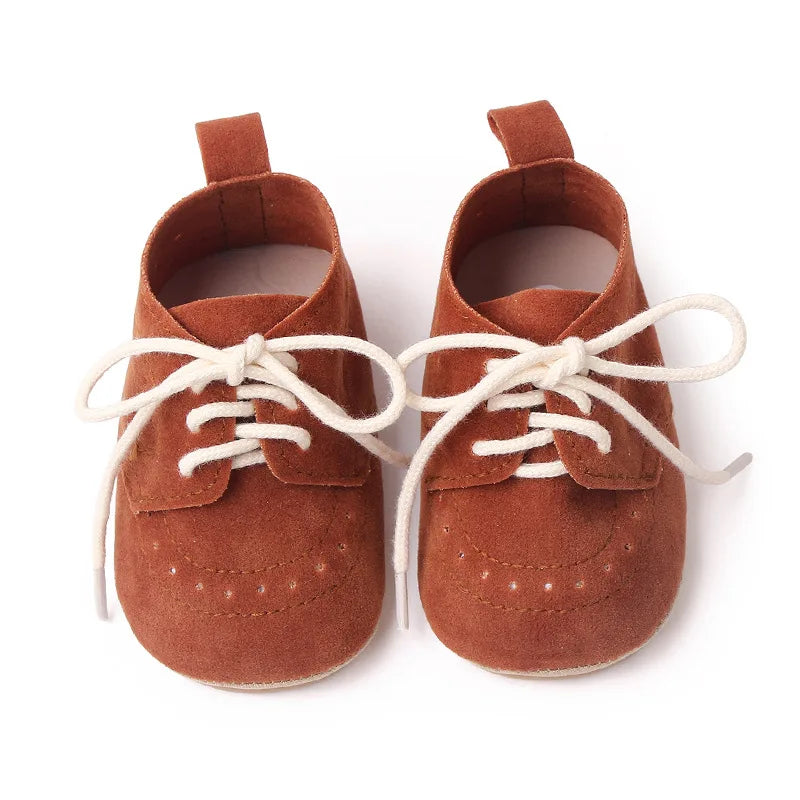 Newborn Baby Shoes Baby Boy Girl Shoes Classic Leather Rubber Sole Anti-slip Toddler First Walkers Infant Girl Shoes Moccasins