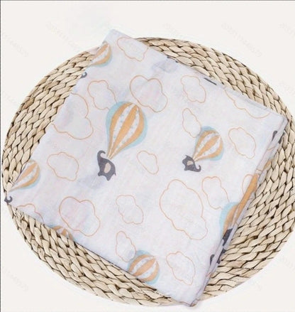 Newborn soft 100% muslin cotton swaddlle blanket infant baby wrap bath towel cover blanket 120x110cm