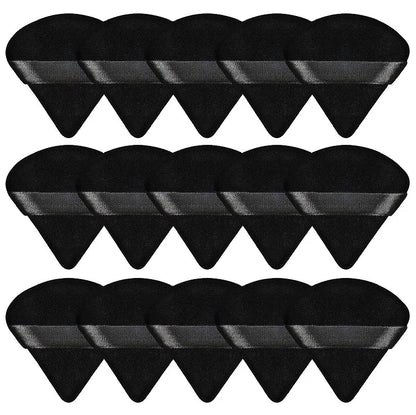 10PCS Triangle Finger Makeup Puff Soft Sponge Blender Wet Dry Powder Puff Reusable Portable Daily Face Cosmetic Beauty Tools