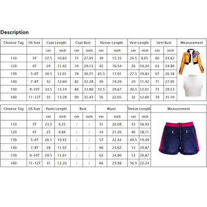 Girl 3D Print 3Pcs Role Play Dress up Music Performance Clothing Dance Costume Child Singer Cosplay Team Uniform