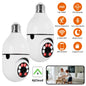 FUERS 2MP E27 Bulb Security Camera 2.4G WiFi PTZ CCTV Camera 4X Zoom AI Human Tracking Color Night Vision Two Way Audio Baby Monitor Indoor
