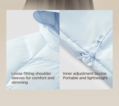 Semir Down Jacket Women Solid Color Loose Versatile 2025 Winter New Waterproof Oil-proof Stain-proof Hooded Coat Down Jacket