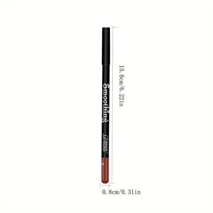 Waterproof Matte Lipliner Pencil Red Contour Tint Lipstick Long Lasting Non-stick Cup Moisturising Lips Makeup 12 Colors