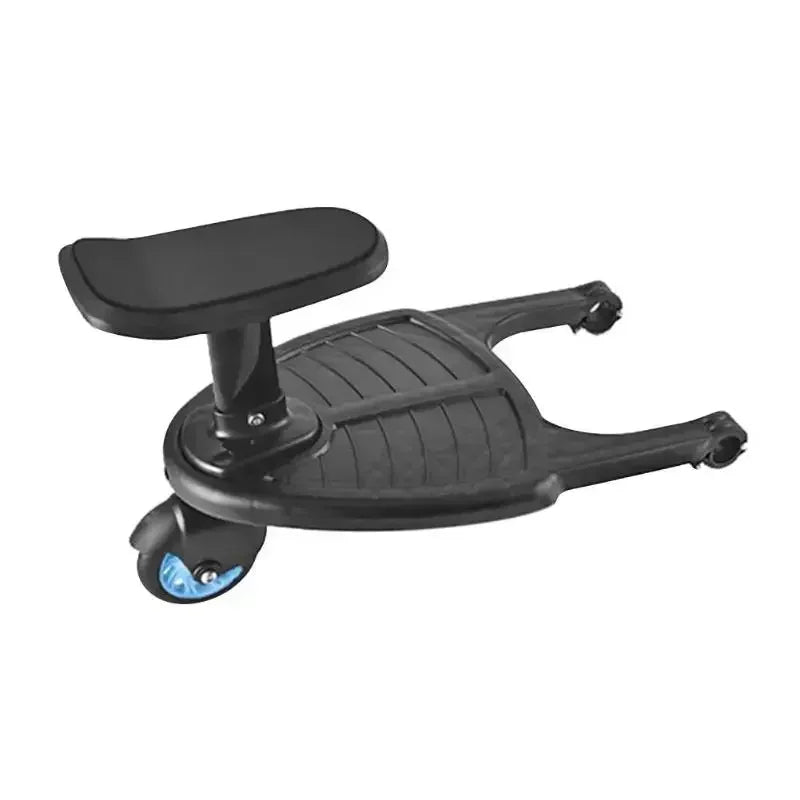 Baby Stroller with Ride-on Board Stroller Pedal Adapter Stroller Attachment with Removable Seat and Standing Platform