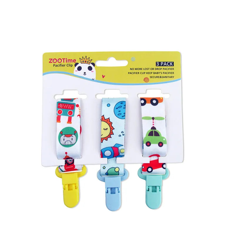 3 Pcs/Set Baby Pacifier Clips Pacifier Chain Dummy Clip Nipple Holder For Nipples Children Pacifier Clip Soother Holder Attache