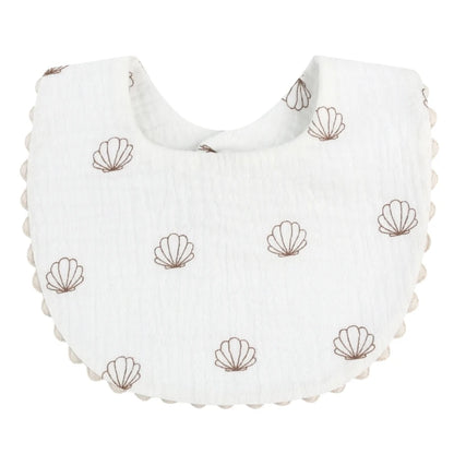Cotton Gause Baby Bibs Solid Color Absorbent Baby Tassel Bib Newborn Burp Cloths Bandana Scarf for Kids Baby Girls Feeding Item