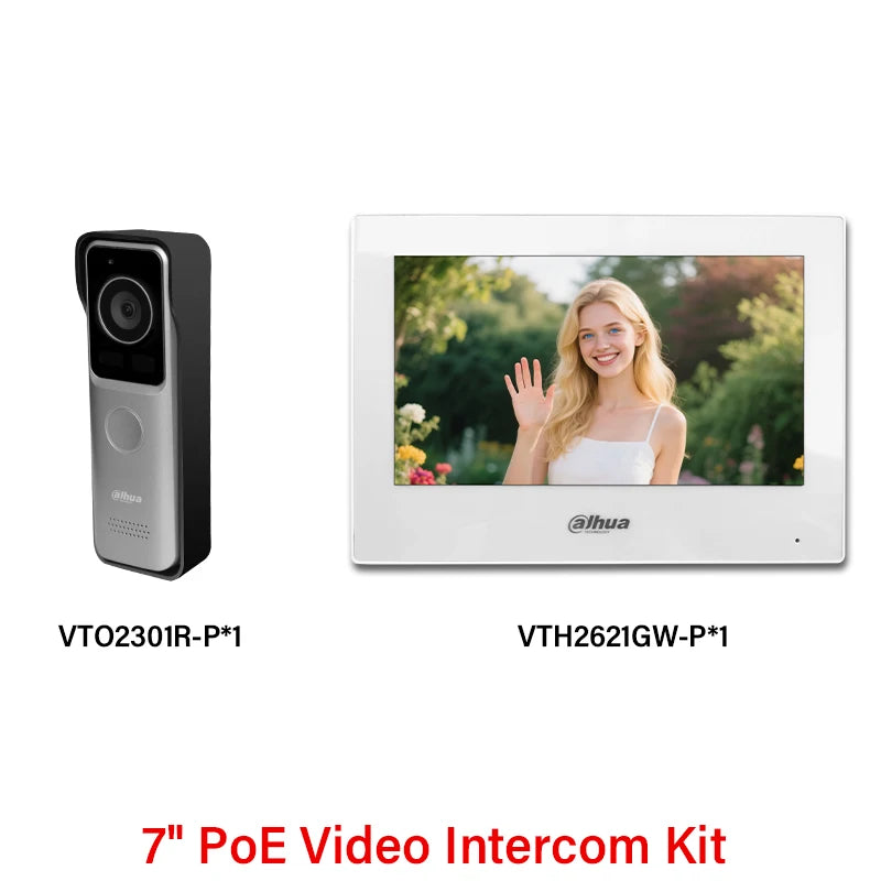 Dahua 2MP PoE Doorbell Camera HD Night Vision Video Intercom APP Remote unlock IP65 IP Villa Door Station Web config VTO2301R-P