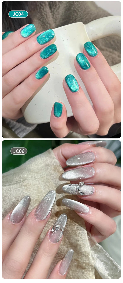 UR SUGAR 15ml Jelly Pink Cat Magnetic Gel Nail Polish Glitter ICE Soak Off Ceramic UV Gel Semi-permanent Nail Supplies Manicure