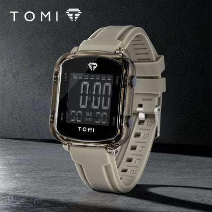 TOMIFashionable new electronic watches; Trendy couple watches; Same style for men and women; Wrist watches in gift boxes.