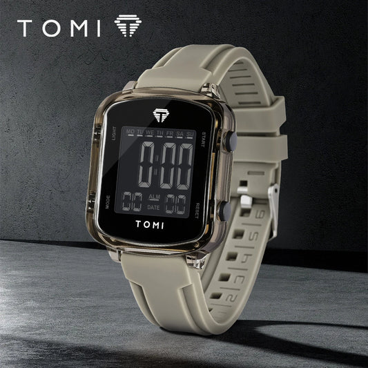 TOMIFashionable new electronic watches; Trendy couple watches; Same style for men and women; Wrist watches in gift boxes.