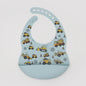 Customize Cartoon Animal Silicone Baby Bib with Name & Pattern Food-Grade Solid Feeding Bib DZ31