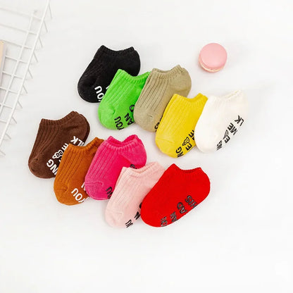 Cute Baby Anti-slip Socks Breathable Cotton Rubber Floor Boys Girls Ankle Socks Newborn Infant Toddler Kids Socks 0-7years Old