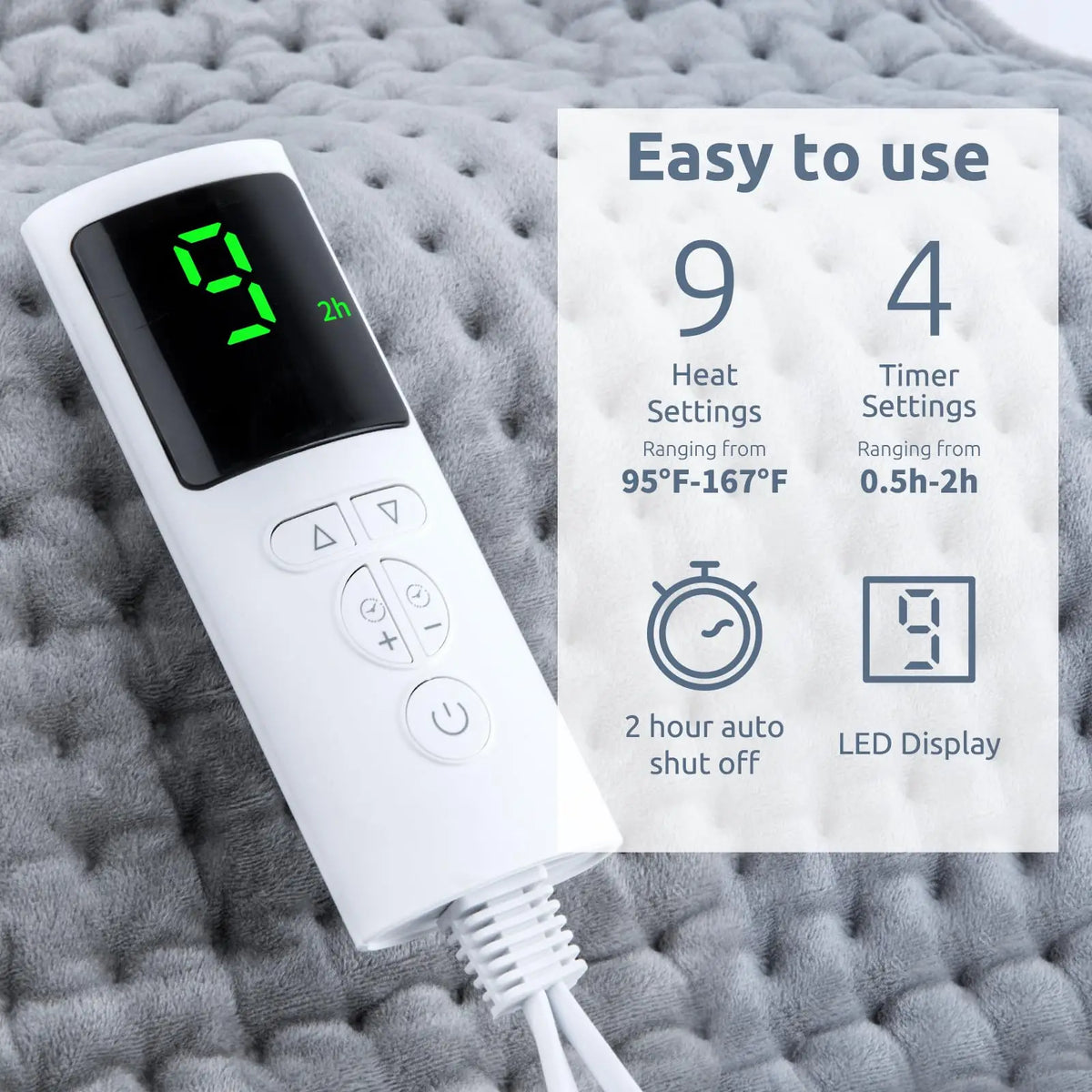 Electric Neck Massager Vibration Shawl 9 Levels Hot Compress Neck Winter Warm Back Tool Relax Brace Multi Functional Heating Pad