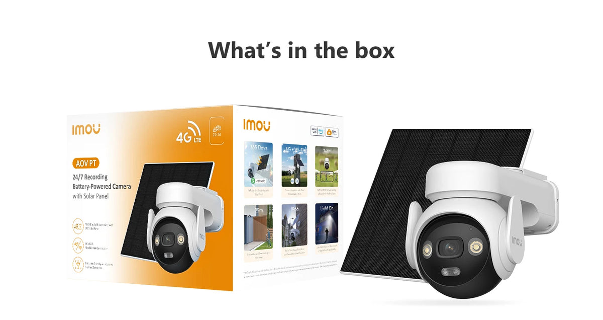 IMOU AOV KIT Camera 3K Wifi Or 4G Security outdoor Camera Smart PIR Detection Battery/Solar Powered IP Camera Two-way Talk