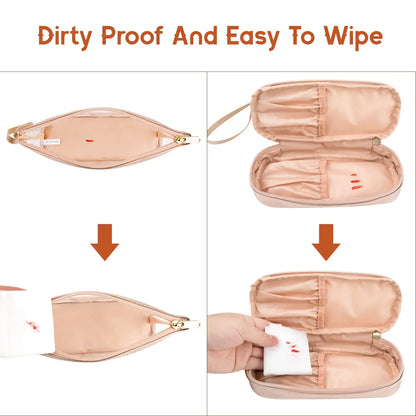  Double-Layer Large Capacity Makeup Bag, Multifunctional Wet and Dry Separation Travel Toiletry Bag, Makeup Brush Organizer