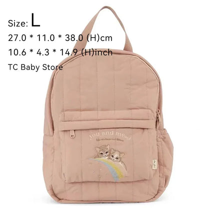 KS Baby Backpack 2024 New Kids Schoolbag Kindergarten Bags Brand Traveling Mom Cherry Lemon Children's Boys Girls Storage