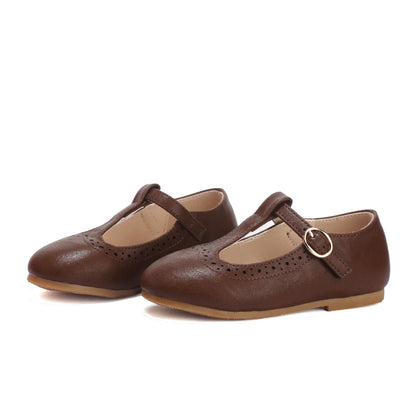 Ali Plus Kids Shoes Children Leather Flats Baby Girls Sole Brogue Performance Shoes Boys Party Mary Jane Toddler Slip On Oxfords
