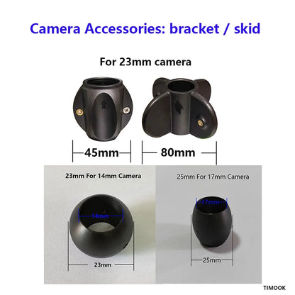 45 80mm For 23mm, 25mm For 17mm, 23mm For 14mm Skid Bracket Inspection Sewer Pipeline Endoscope Camera Head Protective Wheels