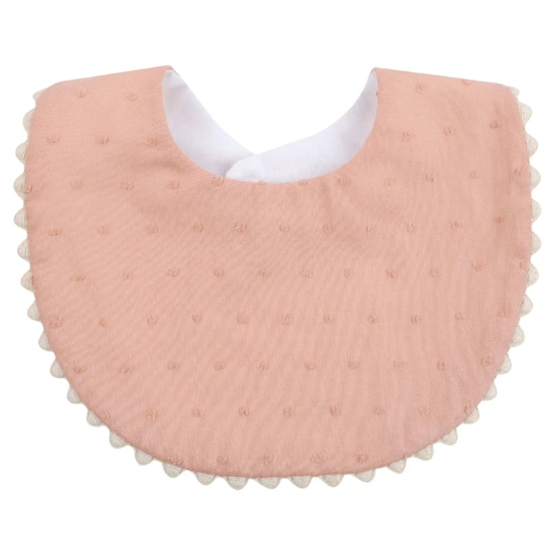 Cotton Gause Baby Bibs Solid Color Absorbent Baby Tassel Bib Newborn Burp Cloths Bandana Scarf for Kids Baby Girls Feeding Item