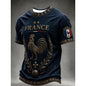 2026 France Fan Inspired Soccer Jersey 3D Graphic T-shirt Quick Dry Casual Daily Sports Tee Family Matching Unisex Adults Kids
