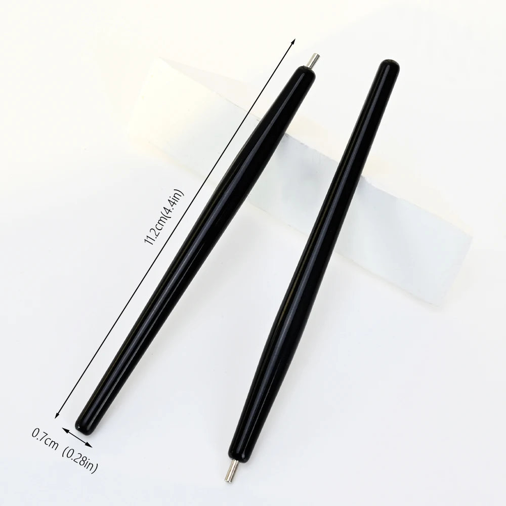 1/2Pcs Vortex/lollipop Cat's Eye Nail Magnet Pen Create Water Ripple Swirl Effect Magnetic Stick for Gel Polish Manicure Tools &
