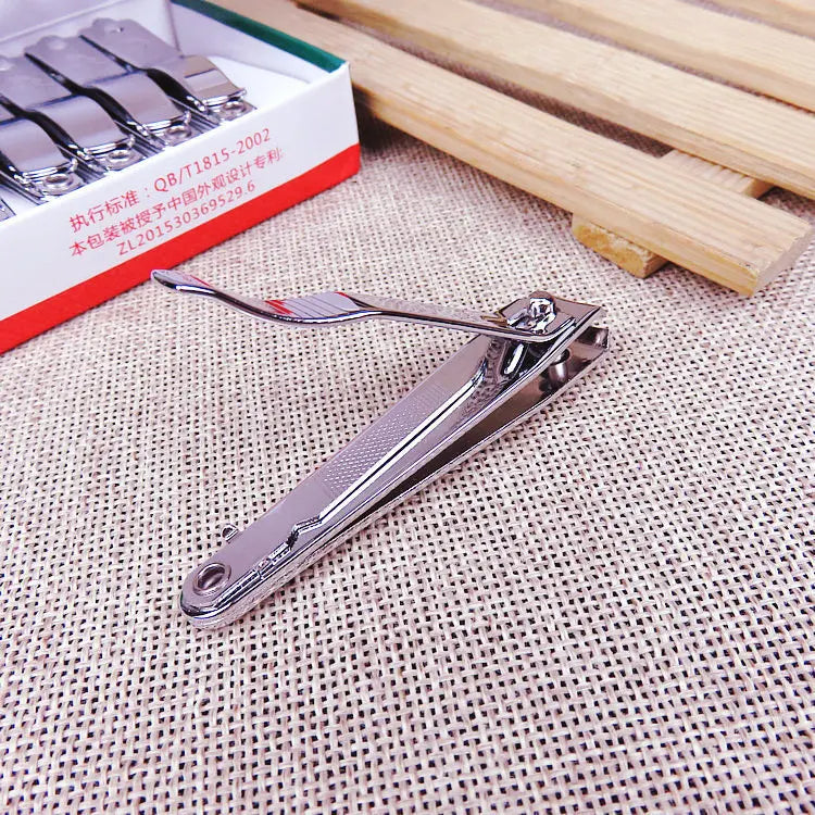 Nail Clippers Stainless Steel Sharpest Nail Cutter Duty Curved Edge for Adult Men Women Swing Out Nail Cleaner/File