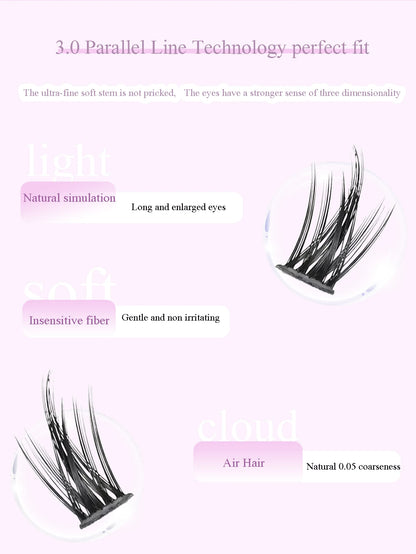 Large Capacity Wheat Ear Fake Eyelashes Anime Eyelashes Natural Eyelashes Cosplay Single Cluster Fake Eyelashes Beginner Makeup