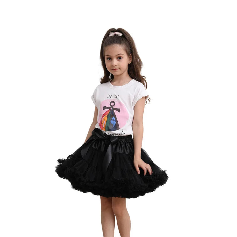 Lush Small Baby Girls Tutu Skirt for Kids Children Puffy Tulle Skirts for Girl Newborn Party Princess Girl Clothes 1-15 Years