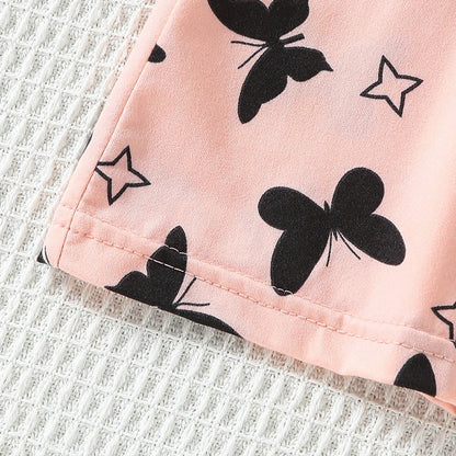 1/2 Piece Children's Sweet And Lovely Straight Skirt Loose And Comfortable Girl's Home Skirt Casual Round Neck Plus Size Skirt