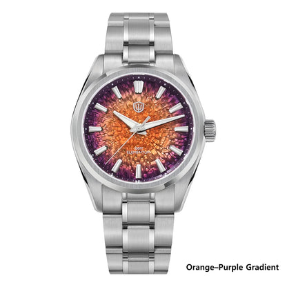 Watchdives WD0003C Ice Crack Dial 38mm Men Watch VH31 Sweep Seconds Quartz Movement Sapphire Luminous 10Bar Waterproof Watches