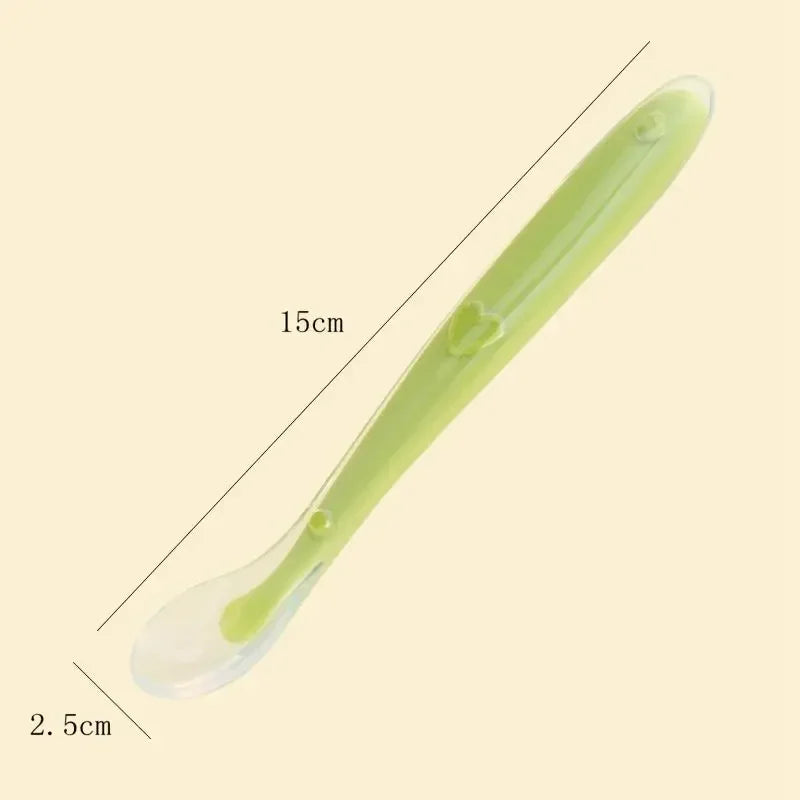 2/1pcs Silicone Spoon for Baby Infant Feeder Spoons for Children Kids Soft Safety Feeding Spoons BPA Free Baby Utensils Flatware