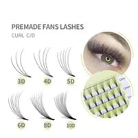 GLAMLASH L+/LC/LD/LU(M)/N Curl 7~15mm MIX 16rows/Case Mink Eyelash Extension Individual Lashes Soft False Eyelashes