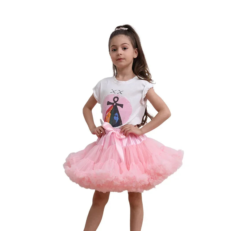 Lush Small Baby Girls Tutu Skirt for Kids Children Puffy Tulle Skirts for Girl Newborn Party Princess Girl Clothes 1-15 Years