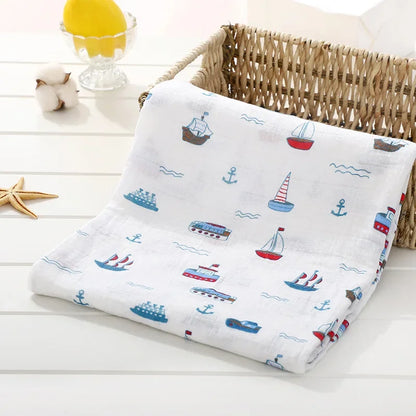 120cm*110cm Swaddle Blanket Baby Cotton Muslin Wrap Baby Blankets Newborn Swaddle Bedding