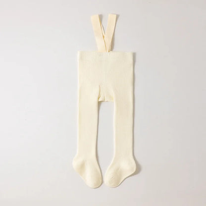 High Waist Toddler Ribbed Infant Baby Pantyhose Cotton High-Stretch Belly Cover Baby Girls Tights 0-2Y Newborn Leggings
