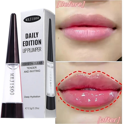 Fast Plumping Lip Balm Moisturizing Soft Lips Skin Plumper Gloss Oil Non-Sticky Daily Care Mask Beauty Makeup Cosmetics Products