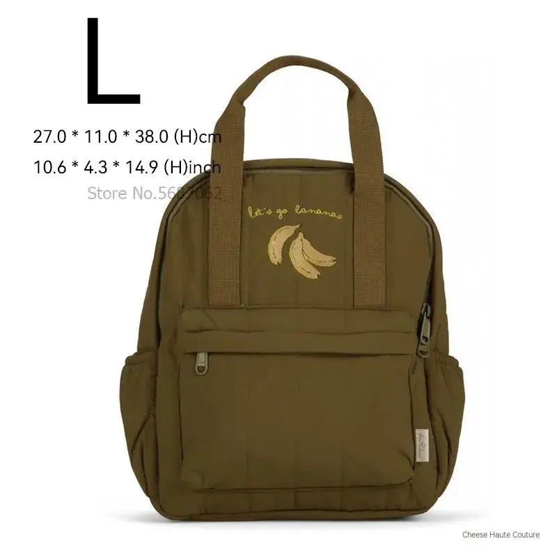 KS Baby Backpack 2024 New Kids Schoolbag Kindergarten Bags Brand Traveling Mom Cherry Lemon Children's Boys Girls Storage