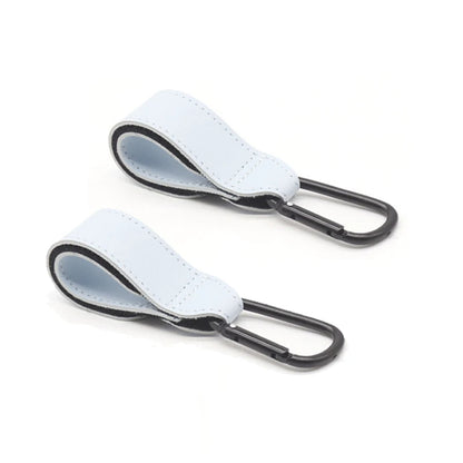 1/2pcs PU Leather Baby Bag Stroller Hook Pram Rotate 360 Degree Rotatable Cart Organizer Pram Hook Stroller Accessories