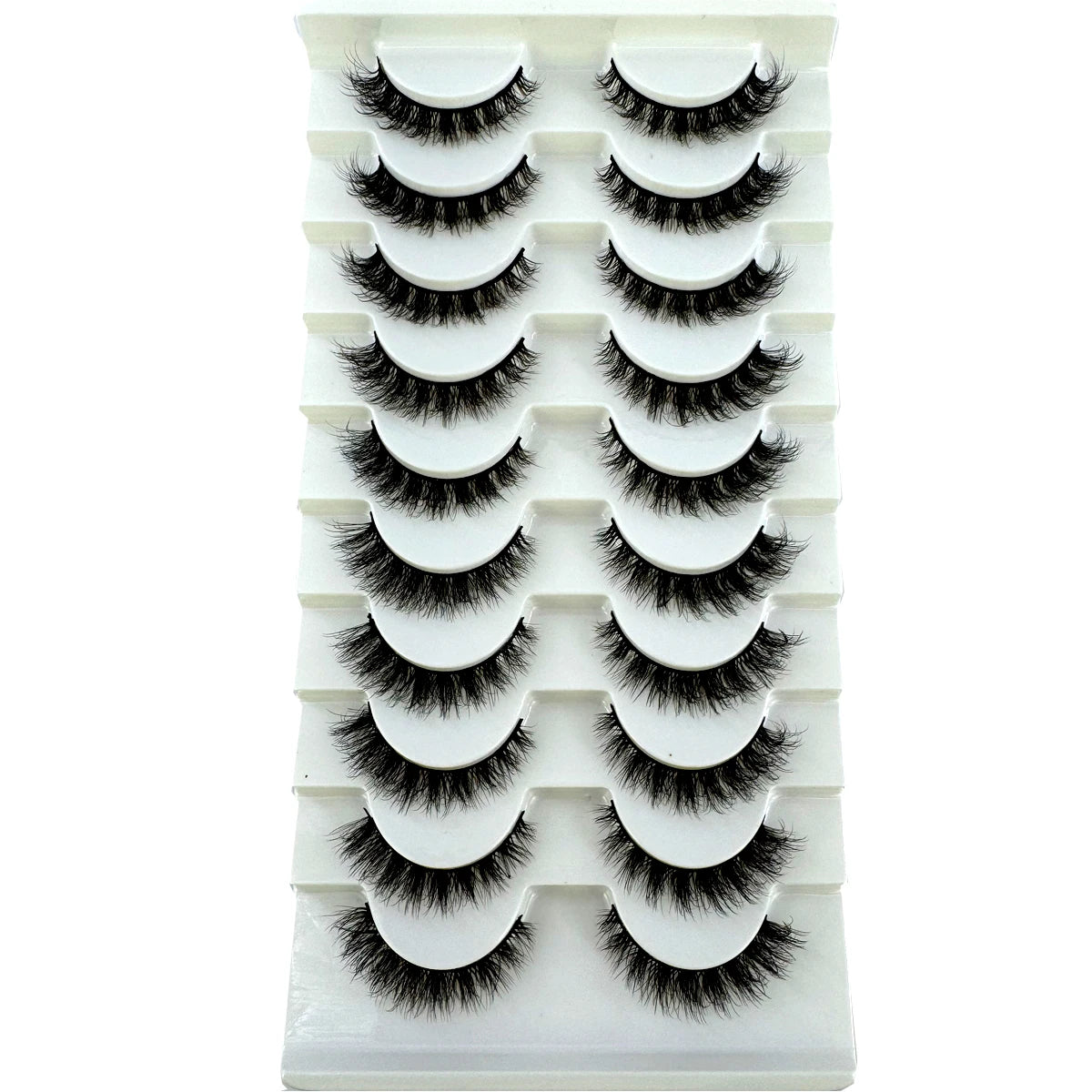 New Cat Eye Artificial Mink Eyelash 3D Curling Natural and Realistic Messy Tail Eye Extended Soft Eyelash