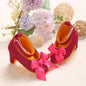 2026 New Infant Newborn Baby Girl High Heels Shoes Princess Bow First Birthday Party Shoes Photo Props Shoes 0-12M