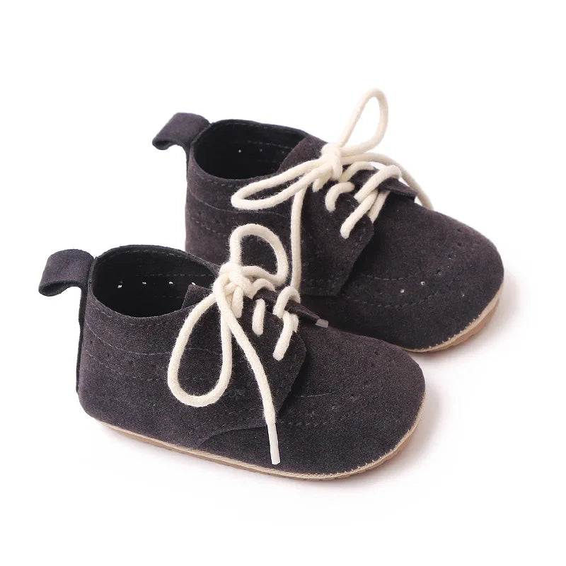 Newborn Baby Shoes Baby Boy Girl Shoes Classic Leather Rubber Sole Anti-slip Toddler First Walkers Infant Girl Shoes Moccasins