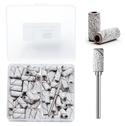 3mm 80pcs Mini Zebra Nail Sanding Bands Electric Machine Nail Drill Bits UV Gel Acrylic Polish Remover For Nails Accessory Tool
