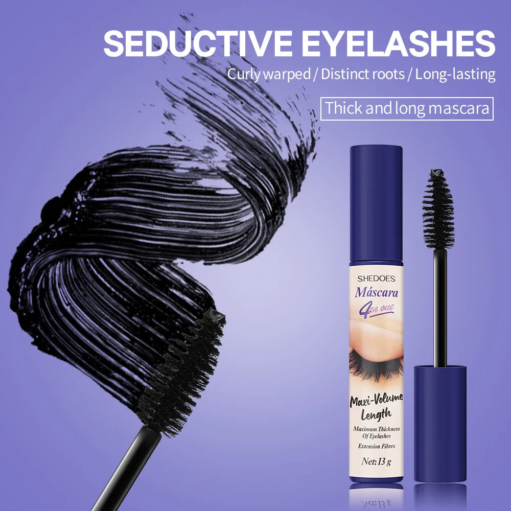 5D Waterproof Mascara Eyelashes Lengthening Long Lasting Silky Lash Black Eyelashes Extension Make Up Beauty Eye Korean Cosmetic