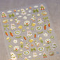 Pink Translucent Peach Jelly Texture 5D Soft Embossed Reliefs Self Adhesive Nail Art Stickers Cute Fruits 3D Manicure Decals