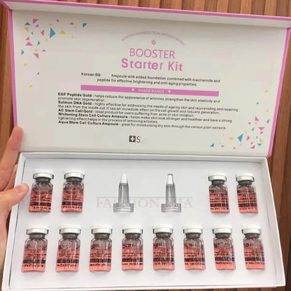 Korea 8ml Face BB Cream Aqua Skin Booster Serum Kit Whitening Rejuvenation Moisturizing Firming Beauty Skin Care