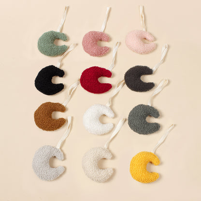 Baby Pacifier Chain Nipple Pendant Teddy Velvet Baby Pacifiers Leashes Moon Comfort Plush Nipple Pendant Clip Babies Accessories