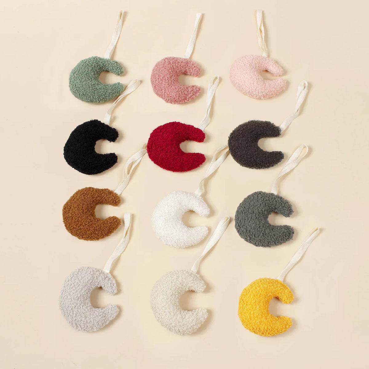 Baby Pacifier Chain Nipple Pendant Teddy Velvet Baby Pacifiers Leashes Moon Comfort Plush Nipple Pendant Clip Babies Accessories